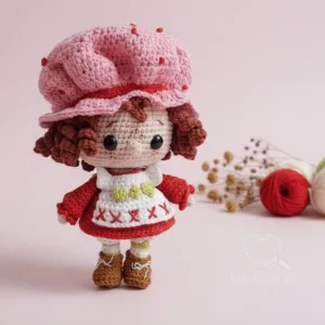 Moranguinho Amigurumi – Boneca em Crochê Feita à Mão