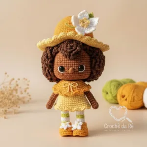 Laranjinha Turma da Moranguinho Amigurumi – Boneca em Crochê Feita à Mão