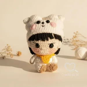 Jin BTS Amigurumi – Boneco em Crochê Inspirado no K-pop 💜