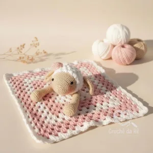 Naninha Amigurumi – Mantinha de Apego em Crochê Artesanal Feito à Mão 🧸💤