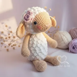 Ovelha Amigurumi – Boneca em Crochê Feita à Mão 🐑