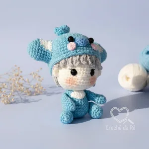 Koya BTS Amigurumi – Boneco em Crochê Inspirado no BT21 RM