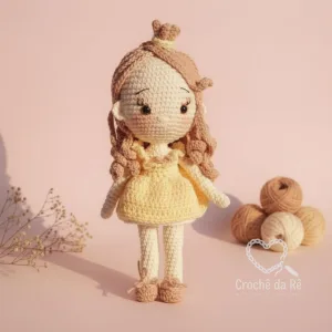 Bela Amigurumi – Boneca em Crochê Inspirada na Bela e a Fera Disney