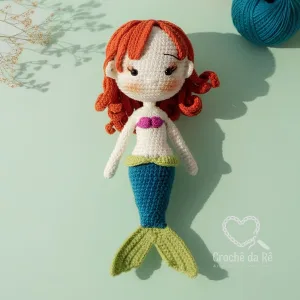Ariel Sereia Amigurumi – Boneca em Crochê Inspirada na Pequena Sereia Disney