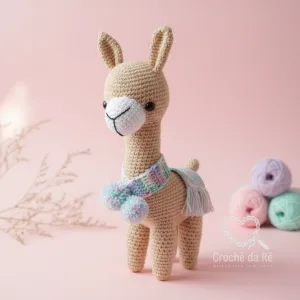Lhama Amigurumi – Boneca em Crochê Feita à Mão 🦙