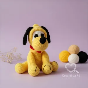 Pluto Amigurumi – Boneco em Crochê Artesanal Feito à Mão 🐶💛