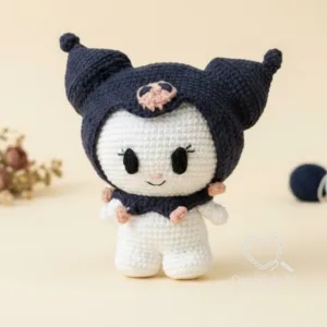 Kuromi Amigurumi – Boneca em Crochê Inspirada na Sanrio