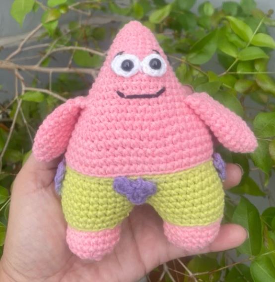 Patrick Estrela Amigurumi – Boneco em Crochê Inspirado no Personagem