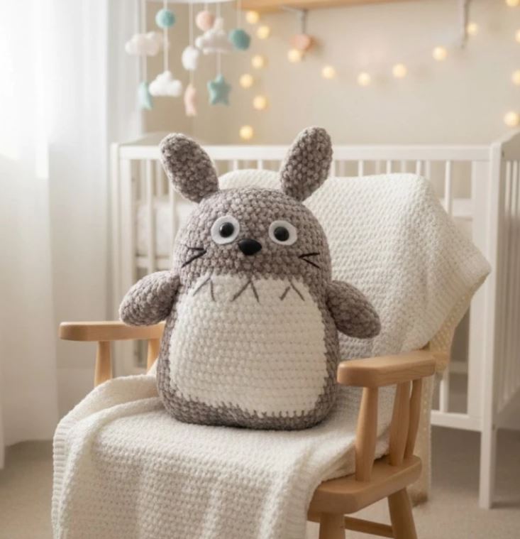 Totoro Amigurumi – Boneco em Crochê Inspirado no Personagem